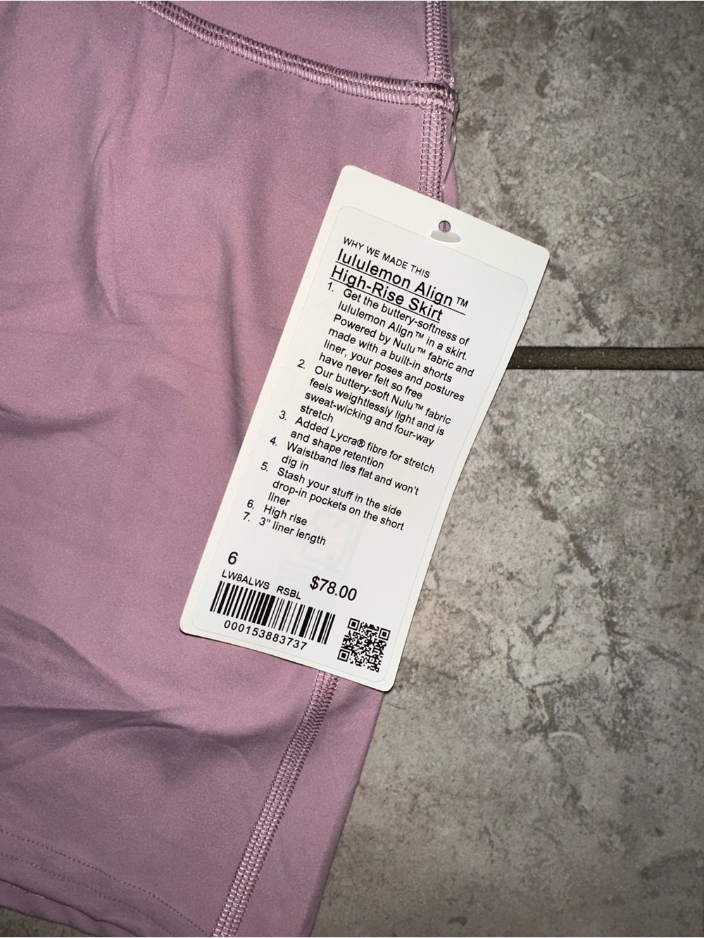 Lululemon align skirt size 6 - Picture 2 of 3